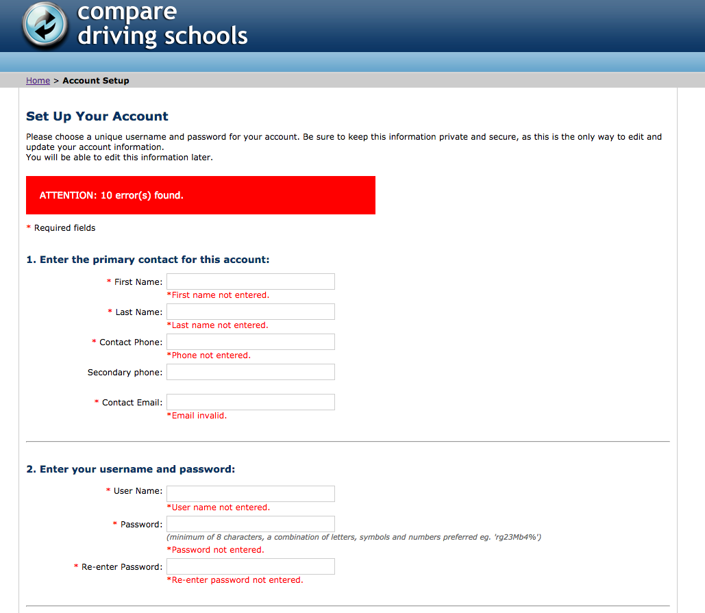 Compare Driving School