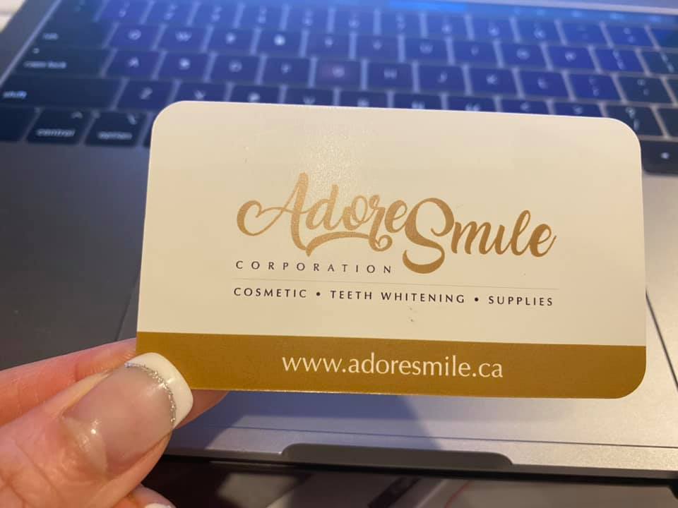 AdoreSmile Business Card front