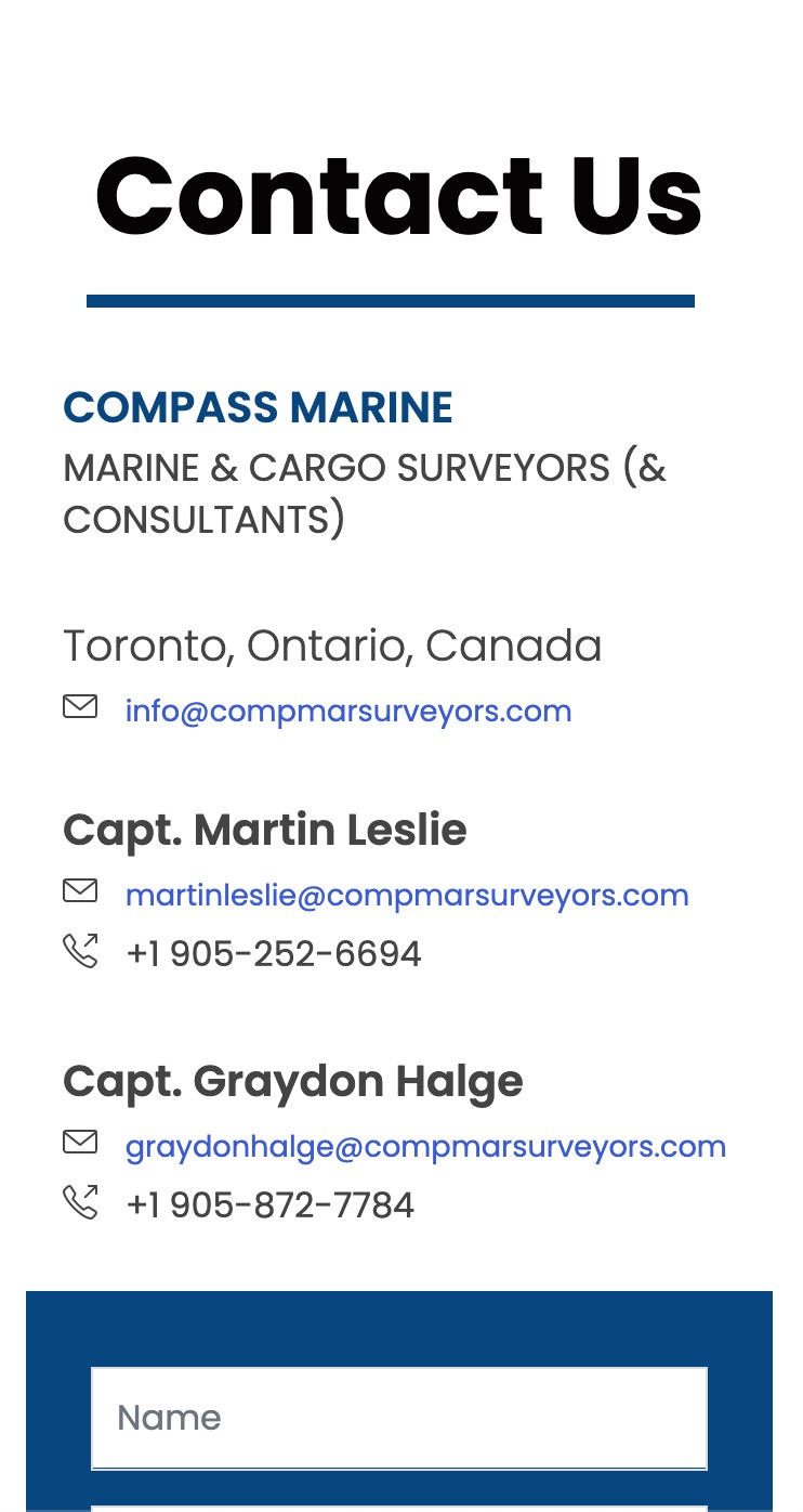 Compass Marine Surveyors web