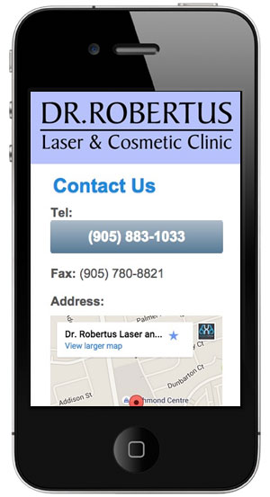Dr. Roberus mobile website